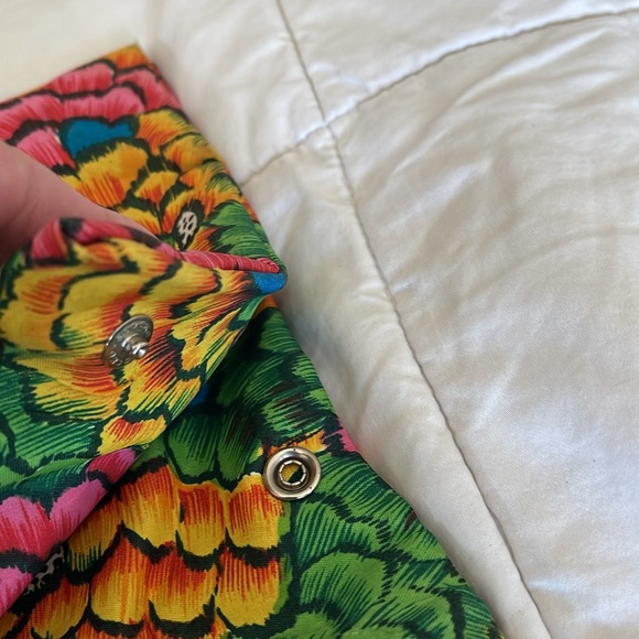 Vintage Lady’s Pride bright floral foldable bag with lucite handles - Picture 7 of 11